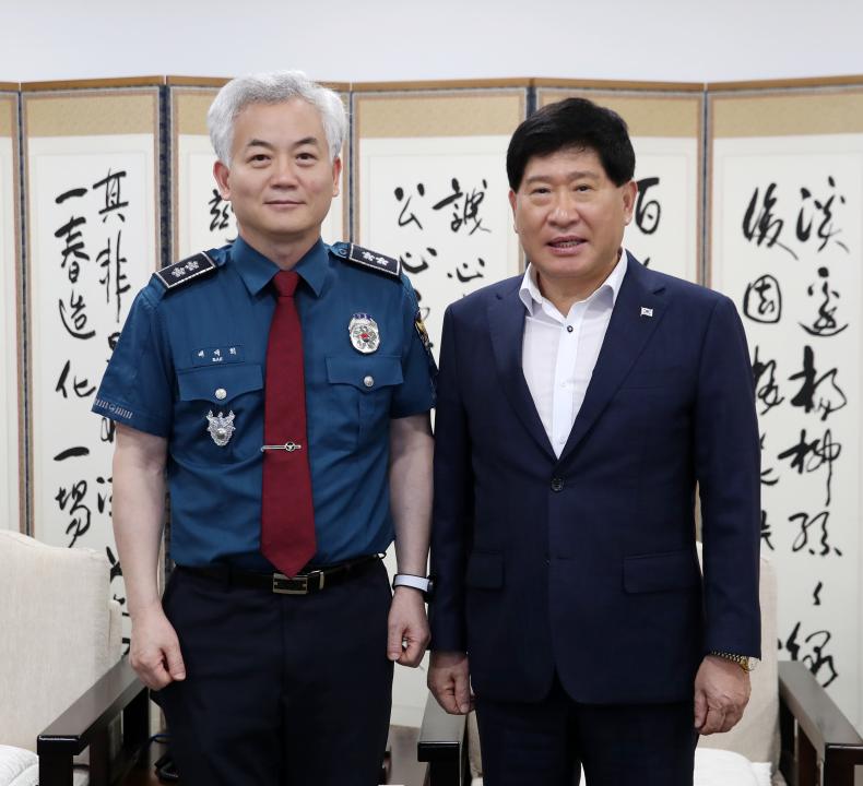 '배대희 충청남도경찰청장 접견' 게시글의 사진(2) '0830_충남경찰청장 접견02.jpg'