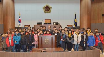 대천 동대초등학교 의회 방문