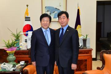 2014년도 국비예산 확보를 위해 박병석 국회부의장 예방